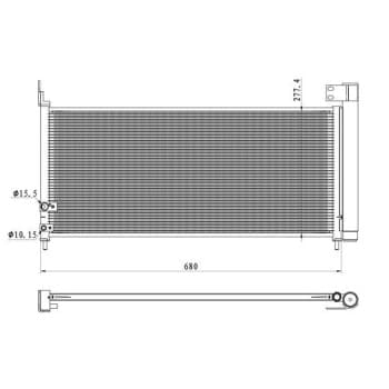 Condenseur, climatisation EASY FIT 350423 NRF