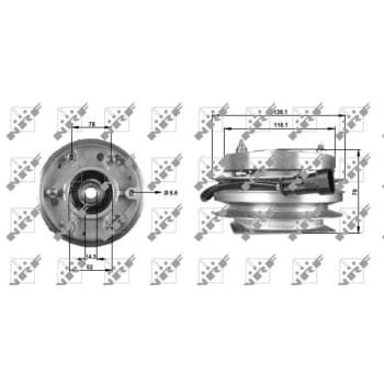 Embrayage, ventilateur de radiateur 49703 NRF