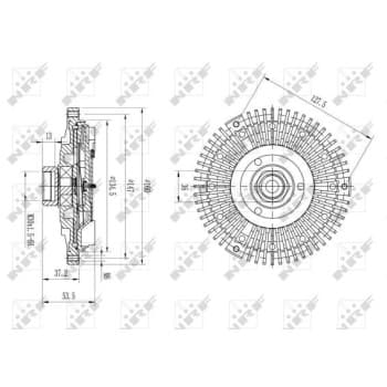 Embrayage, ventilateur de radiateur 49633 NRF