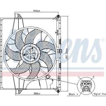 Roue du ventilateur de refroidissement 85739 Nissens