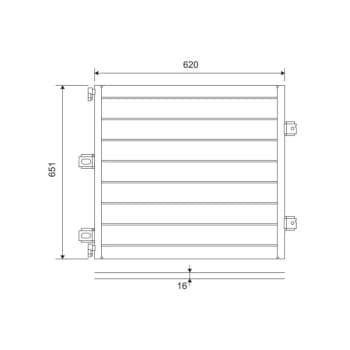 Condenseur, climatiseur 815127 Valeo