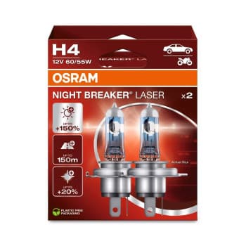 Osram Night Breaker Laser - H4 - lot de 2 pièces