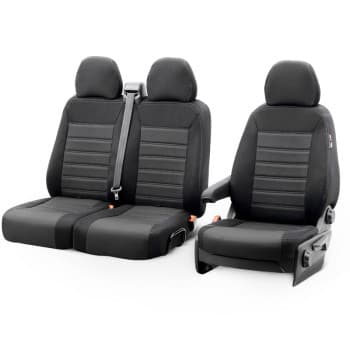 Ensemble de housses de siège en tissu au design original 2+1 sur mesure pour Mercedes Citan (W420) 2021-