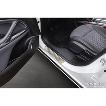 Seuils de porte en acier inoxydable sur mesure pour Opel Zafira (C) Tourer 2012-2016 & Facelift 2016-2019 'Lines