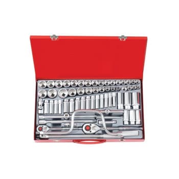 Jeu de douilles Force 3/8" et 1/2" 64 pièces