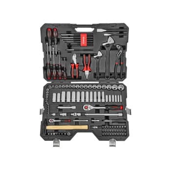 Ensemble combiné Force 1/4" et 1/2" 118 pièces