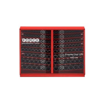 Jeu de douilles à chocs Force 1/2" à 6 pans, 145 pièces