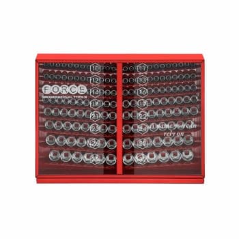 Jeu de douilles Force 1/2" 12 pans 163 pièces