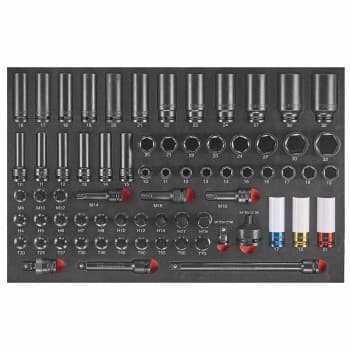 Jeu de douilles à chocs Force 1/2" 70 pièces (EVA)