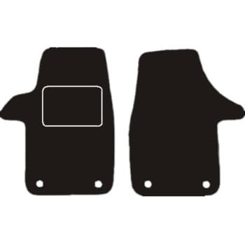 Tapis de voiture en velours VW Transporter T5 & T6 Tapis avant 1 pièce