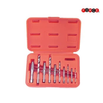 Ensemble combiné d'extracteur et de perceuse Force 10 pièces