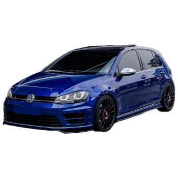 Becquet avant unidirectionnel pour Volkswagen Golf VII HB/Variant R/R Line 2013-2016 – Noir brillant