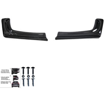 Jupes de pare-chocs arrière unidirectionnelles (coins) pour BMW Série 3 F30 Facelift M-Sport 2015-2018