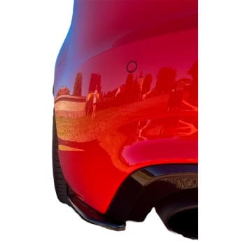 Jupes de pare-chocs arrière unidirectionnelles (angles) pour Audi RS3 8V Sportback 2015-2016 – Noir brillant