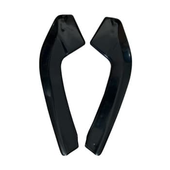 Jupes de pare-chocs arrière unidirectionnelles (angles) pour Audi RS3 Berline 8Y 2020- - Noir brillant