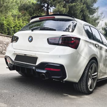 Jupe de pare-chocs arrière unidirectionnelle (diffuseur) pour BMW Série 1 F20/F21 Facelift M-Power 2015-2019