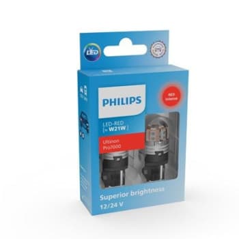 Lampes LED Philips W21W Ultinon PRO7000 - Rouge