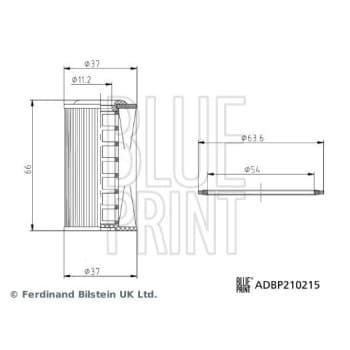 Filtre hydraulique, transmission automatique ADBP210215 Blue Print