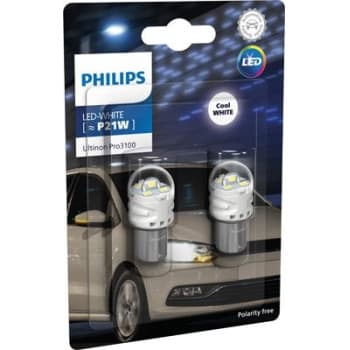 Ampoule LED Philips P21W 12 V 2,2 W BA15S Ultinon Pro 3100 6000 K