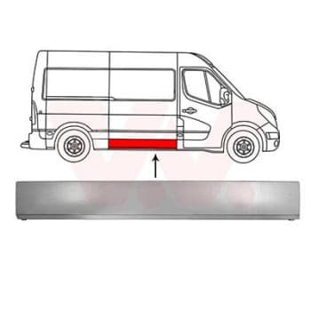 PORTE DE CHARGEMENT LATÉRALE DE LA PLAQUE EXTÉRIEURE