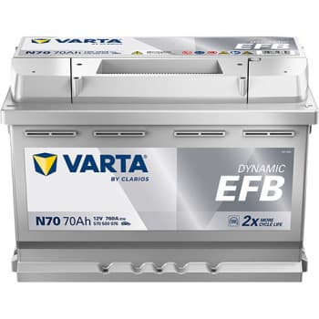 Batterie Varta Dynamic EFB N70 70 Ah