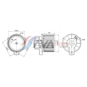 Ventilation intérieure MC8020 Ava Quality Cooling