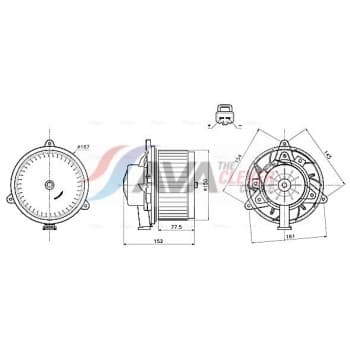 Ventilation intérieure OL8752 Ava Quality Cooling