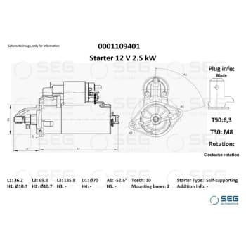 Démarreur Jeep 2.5kw