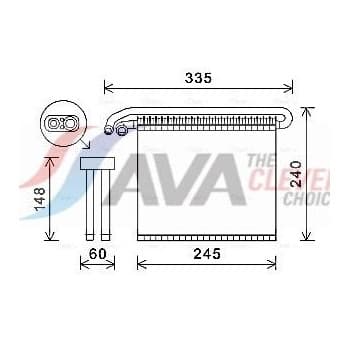 Evaporateur climatisation