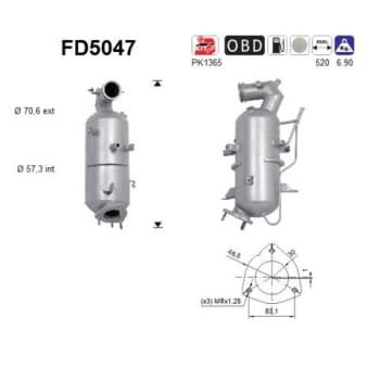 Filtre à particules FD5047 AS