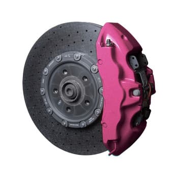 Ensemble de peinture pour étriers de frein Foliatec rose vif métallisé, ensemble de 7 pièces