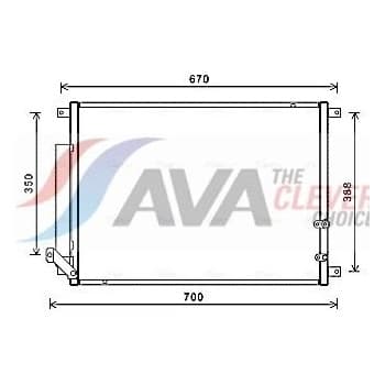 Condenseur, climatisation CC5001D Ava Quality Cooling
