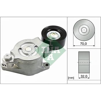 Tendeur de courroie, courroie Poly V 534 0538 10 Ina