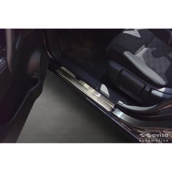 Moulures de seuil de porte en acier inoxydable Avisa adaptées aux modèles Nissan Qashqai II 2013-2017 et Facelift 2017