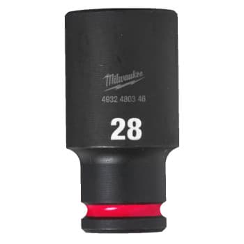 Douille à chocs Milwaukee SHOCKWAVE™ 1/2" de long 28 mm - 1 pièce