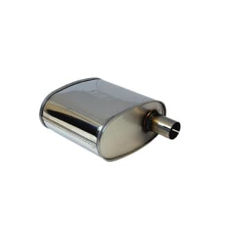 Silencieux ovale en acier inoxydable