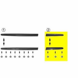 SIERLIJST BACK LINKS D&#39;ECRAN 2/3-portes