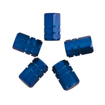 Bouchons de valve 5 pcs. piston bleu