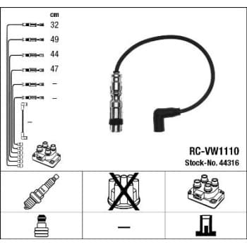 Kit de câbles d'allumage 44316 NGK