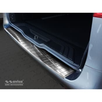 Protection de seuil arrière en acier inoxydable Mercedes Vito &amp; V-Class 2014- &#39;Ribs&#39; (Version longue)