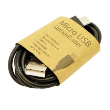 Câble de charge GrabNGo Micro USB noir
