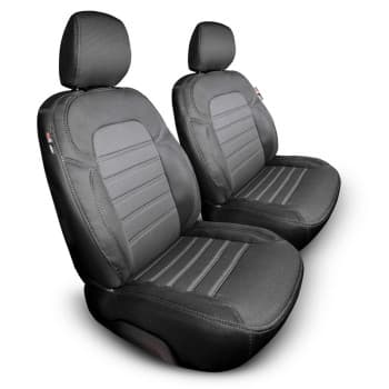 Ensemble de housses de siège en tissu de conception originale 1 + 1 adapté pour Ford Transit Custom 2012-