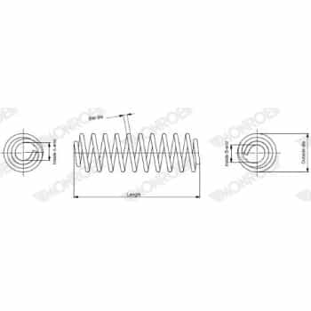 Ressort de suspension MONROE SPRINGS SE3292
